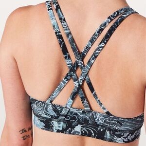 lululemon athletica Blue Patterned Sports Bra